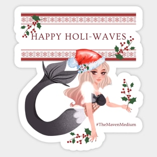 The Maven Medium- Happy Holi-Waves Sticker